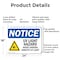 Signmission UV Light Hazard Avoid Looking OSHA Notice Sign, Aluminum, 24in W x 18in L, 2PK OS-2PACK-NS-A-1824-L-18852 - alternate 5